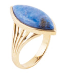 Blue Lapis Golden Spark Ring