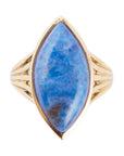 Blue Lapis Golden Spark Ring