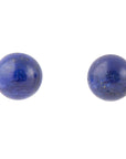 Blue Lapis Sterling Silver Stud Earrings