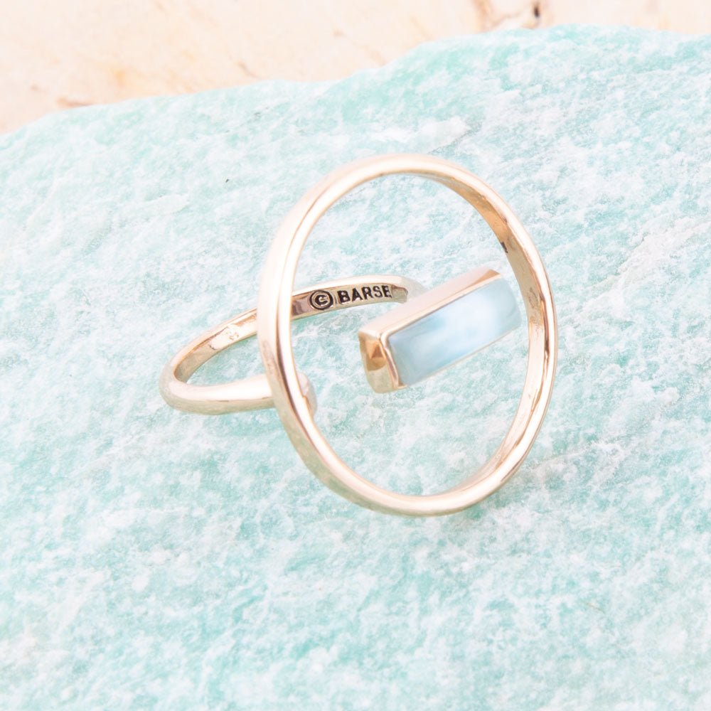 Larimar Floating Bar Ring