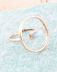 Larimar Floating Bar Ring