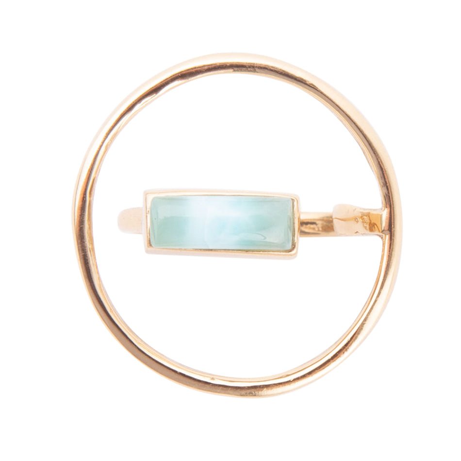Larimar Floating Bar Ring