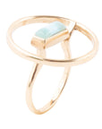 Larimar Floating Bar Ring