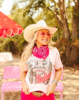 Las Vegas Pink Rodeo Graphic Tee