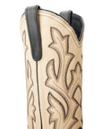 Classic Square Boot - Jet Black and Pale Ivory