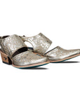 Robin Slingback Mule - Champagne Metallic