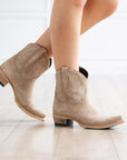 Lexington Bootie - Latte Suede