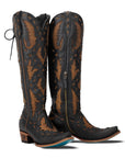 Reverie Knee High Corset - Jet Black and Burnt Caramel