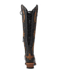 Reverie Knee High Corset - Jet Black and Burnt Caramel