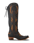 Reverie Knee High Corset - Jet Black and Burnt Caramel