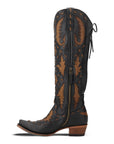 Reverie Knee High Corset - Jet Black and Burnt Caramel