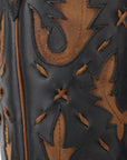 Reverie Knee High Corset - Jet Black and Burnt Caramel