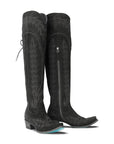 Lexington OTK Corset - Black Suede
