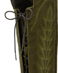 Lexington OTK Corset - Olive Suede