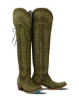 Lexington OTK Corset - Olive Suede
