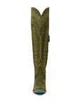 Lexington OTK Corset - Olive Suede