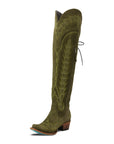 Lexington OTK Corset - Olive Suede