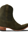 Emma Jane Bootie - Olive Suede
