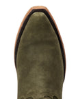 Emma Jane Bootie - Olive Suede