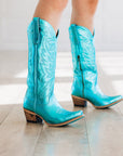 Smokeshow Boot - Turquoise Metallic
