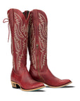 Monica Knee High Corset - Smoldering Ruby