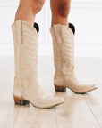 Squash Blossom Boot - Latte Suede