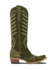 Squash Blossom Boot - Olive Suede