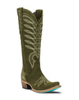 Squash Blossom Boot - Olive Suede