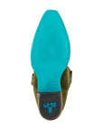 Squash Blossom Boot - Olive Suede