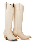 Jentry Knee High Boot - Pale Ivory