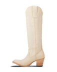 Jentry Knee High Boot - Pale Ivory
