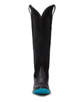 Jentry Knee High Boot - Jet Black & Soft Black Suede