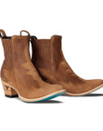 Western Chelsea Bootie - Toffee Suede