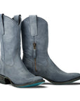 Plain Jane Midi - Washed Denim