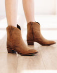 Plain Jane Bootie - Burnt Caramel