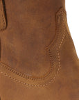 Plain Jane Bootie - Burnt Caramel