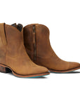 Plain Jane Bootie - Burnt Caramel