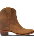 Plain Jane Bootie - Burnt Caramel
