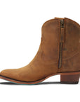 Plain Jane Bootie - Burnt Caramel