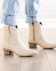 Plain Jane Bootie - Pale Ivory