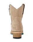 Plain Jane Bootie - Latte Suede