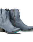 Plain Jane Bootie - Washed Denim