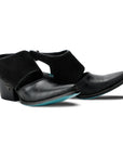 Plain Jane Slingback Mule - Soft Black Suede