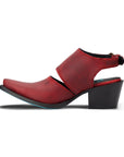 Plain Jane Slingback Mule - Smoldering Ruby