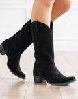 Emma Jane Boot - Soft Black Suede
