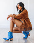 Smokeshow Bootie - Cobalt Metallic