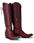 Lexington Knee High Corset - Black Cherry