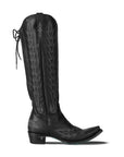 Lexington Knee High Corset Back - Jet Black