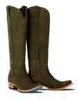 Sandaga Knee High - Olive Suede