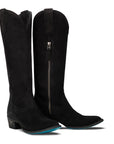 Plain Jane Boot - Soft Black Suede